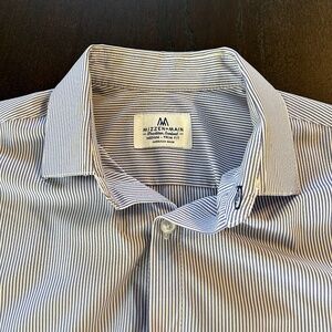 Mizzen and Main Striped Lilac Shirt - Medium Trim Fit